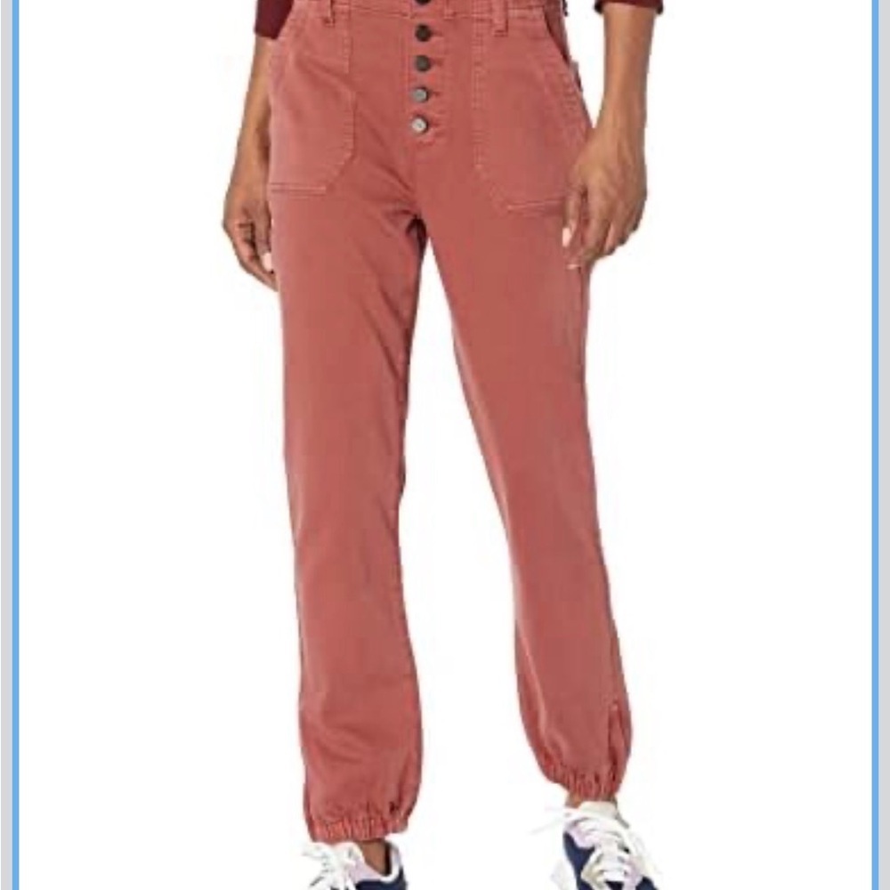 PAIGE Women's High Rise Mayslie Exposed Buttonfly jogger 28